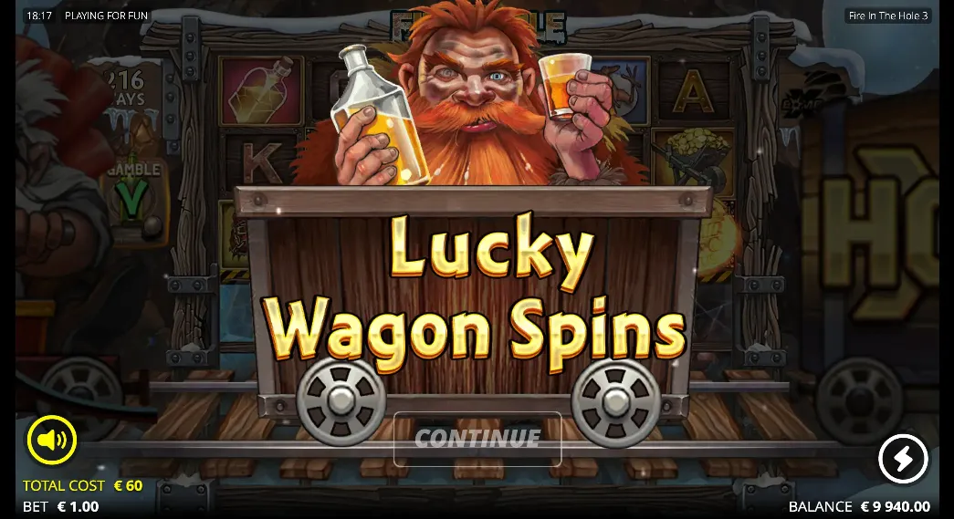 Fire In The Hole 3 Lucky Wagon Spins
